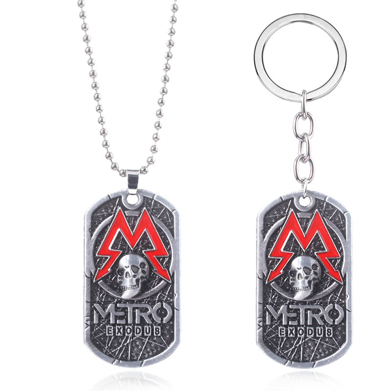 Game surrounding subway escape logo keychain Alchat necklace…