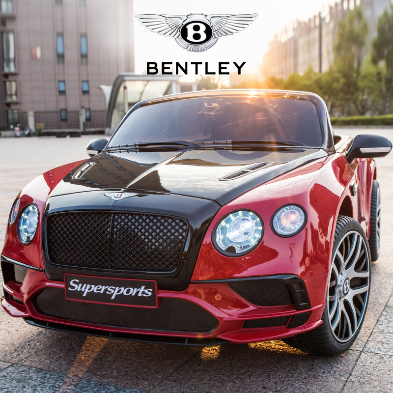 Children's electric car remote control four-wheel car toy car can sit Children Baby baby with swing Bentley stroller