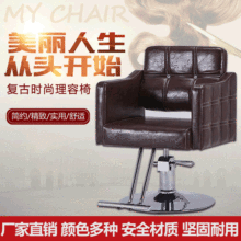 厂家直销剪发椅 升降旋转精品理发椅发廊专用美发椅脚踏理容椅