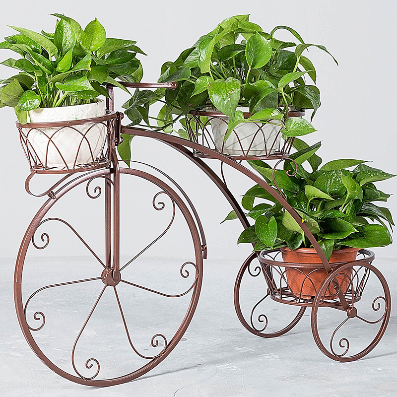 Estante de flores de varios pisos interiores especiales casa ideas de hierro forjado sala de estar ahorro de espacio maceta verde flor piso