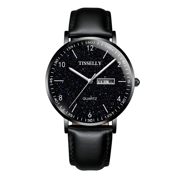 TIS079 starry sky black shell blue face black belt