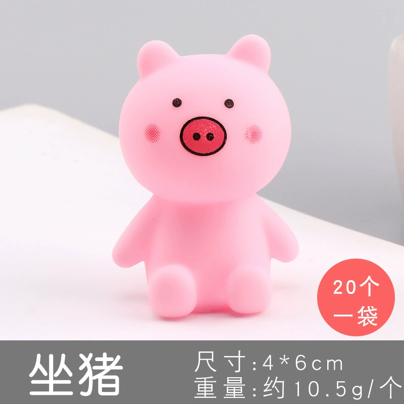 Милый мультяшный сжимайка, фуксия антистресс, мягкая сквиши 32 г, набор персонажей