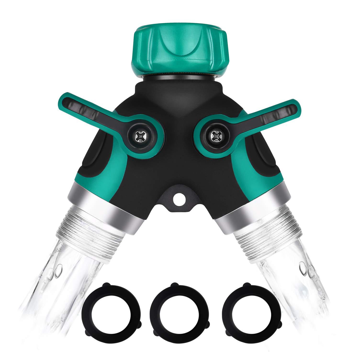 3/4" Y型双通美标螺纹锌合金接头 6分花园灌溉止水阀门水管接头