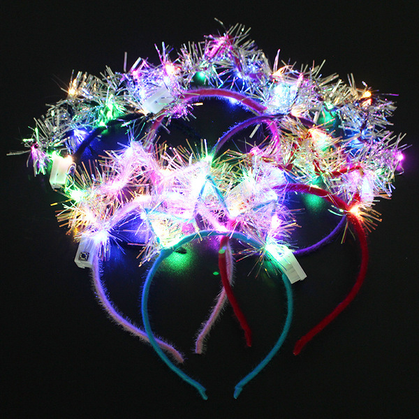 Glowing Glowing Crown Crown Hole Flash LED Head Hole Concert Scenic…
