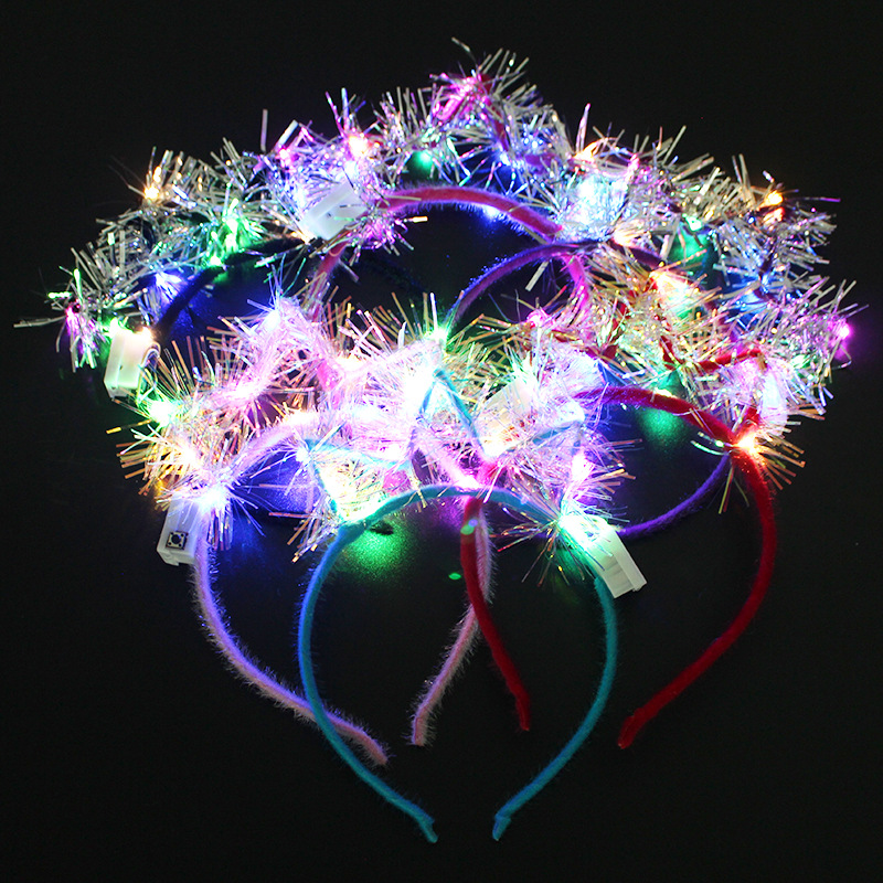 Glowing Glowing Crown Crown Hole Flash LED Head Hole Concert Scenic…
