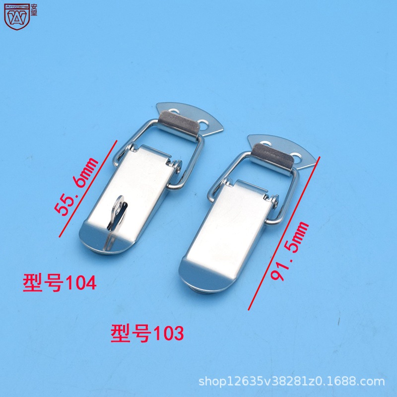 Anwang 304 acero inoxidable hebilla cadenas caja hebilla boca de pato hebilla caja de resorte hebilla colmena hebilla