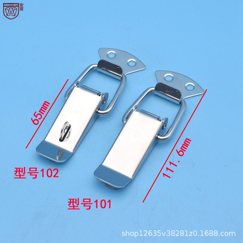 Anwang 304 acero inoxidable hebilla cadenas caja hebilla boca de pato hebilla caja de resorte hebilla colmena hebilla