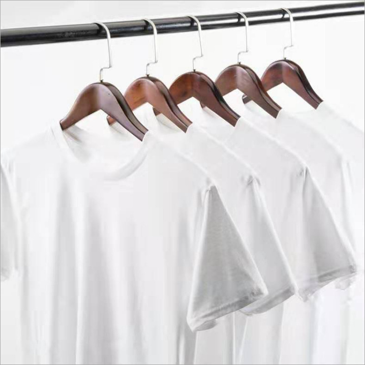 T-shirt men's milk silk short sleeve bottoming shirt solid color round neck half sleeve loose large size gift casual top fashion