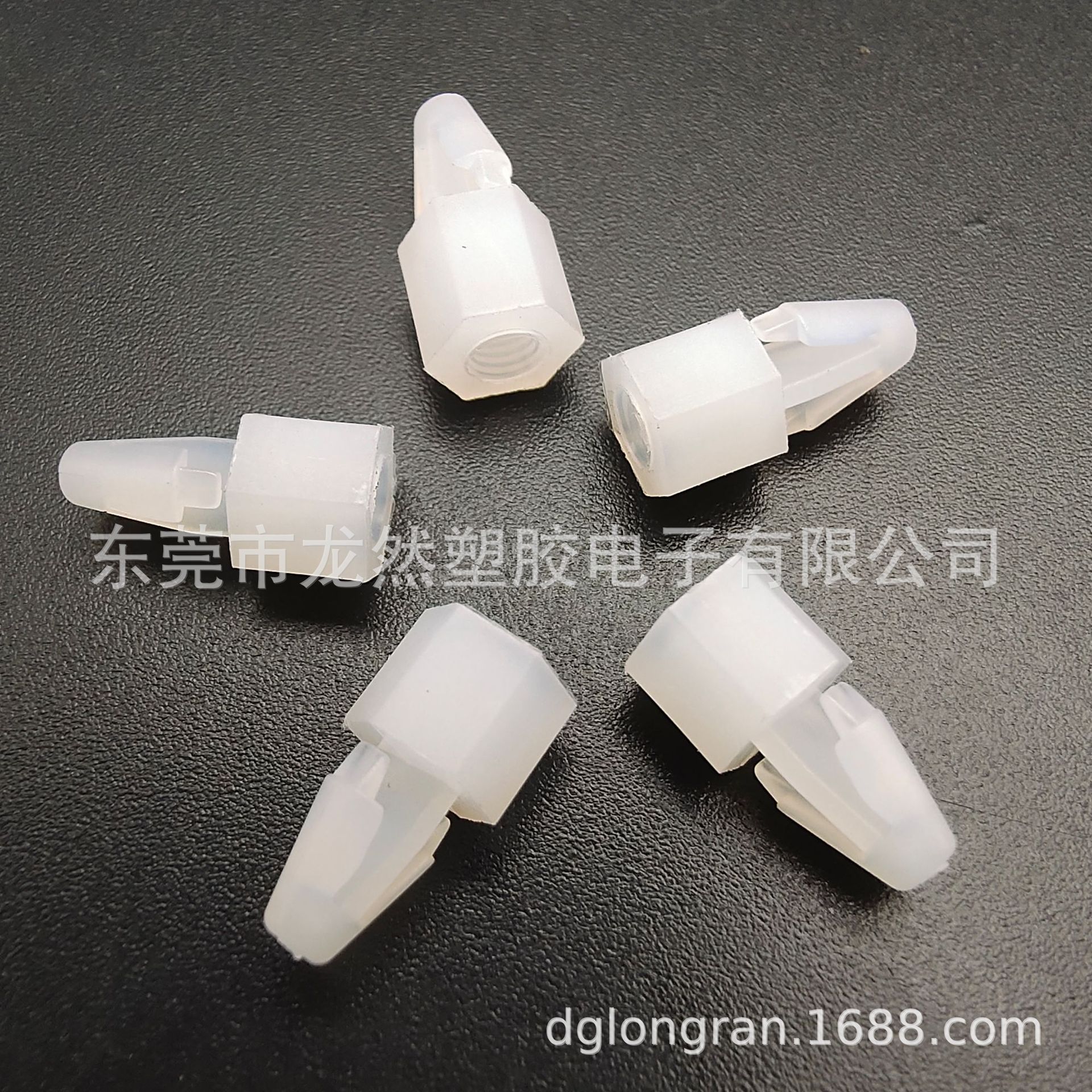 龙然直销插销式六角隔离柱BCSB305 飞机头PCB扣式内螺纹间隔柱