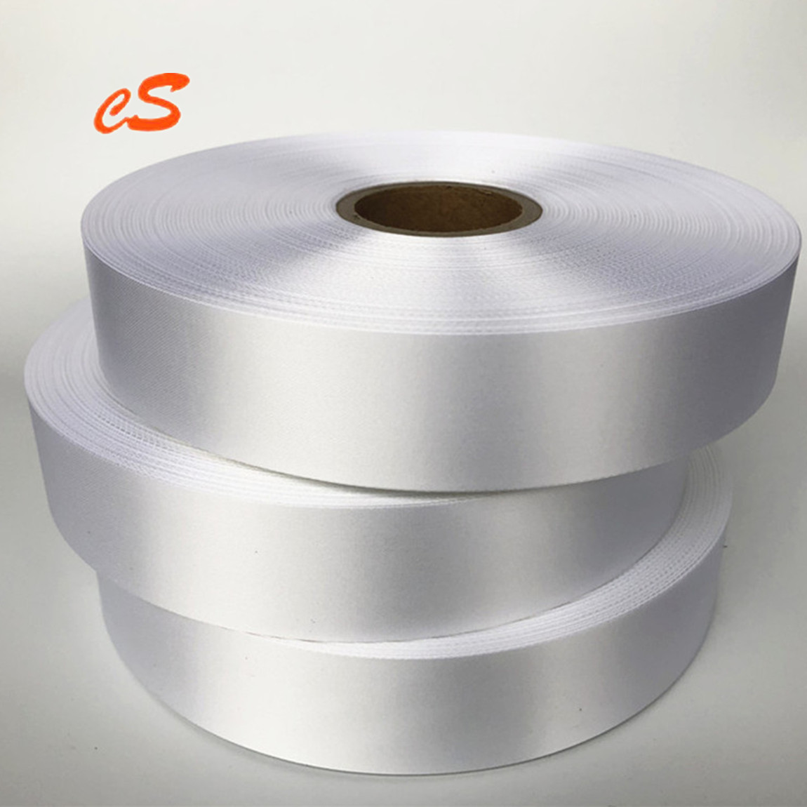 彩色色丁缎带 水洗唛 洗水标 涤纶缎面空白无纺布织带