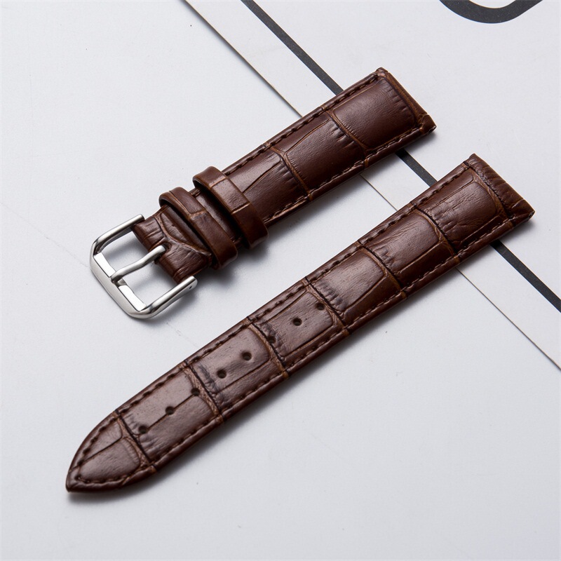 Genuine Leather Straps in Stock Wholesale Watch Straps for Men and Women Cowhide Bamboo Pattern Watch Accessories Dropshipping Genuine Leather Straps in Stock Wholesale Watch Straps for Men and Women Cowhide Bamboo Pattern Watch Accessories Dropshipping