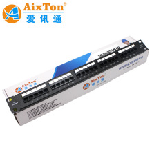 AixTon 1U 25口語音配線架 CAT3 25口RJ11接口配線架