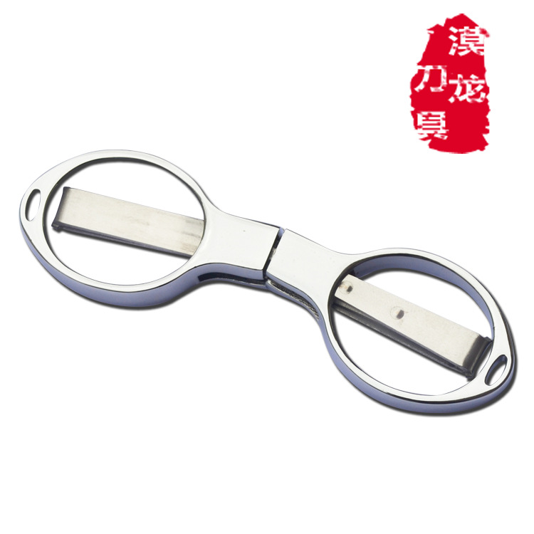 锌合金手柄折叠剪刀 伸缩剪 八字剪 鱼线剪 便携旅游剪可折叠