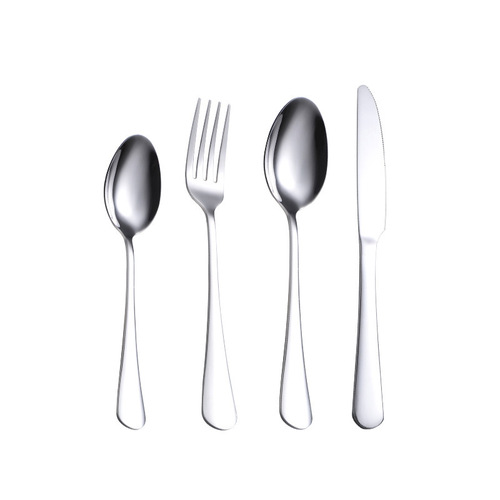 Stainless steel tableware set 1010, including spoon and dinner knife, solid western-style knife and fork, logo printed, tableware manufacturer wholesale