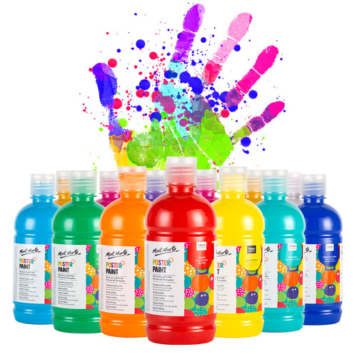 Montmartre 500ml gouache paint set training institution wholesale 24 color pigment diy washable children's paint