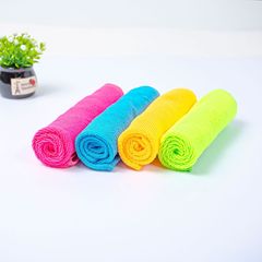 Factory Direct Sale Kitchen Cleaning Supplies 4 Pack Ultra Fine Fiber Black Box Fine Fiber Solid Color Cleaning Cloths Dish Towels Non Shedding