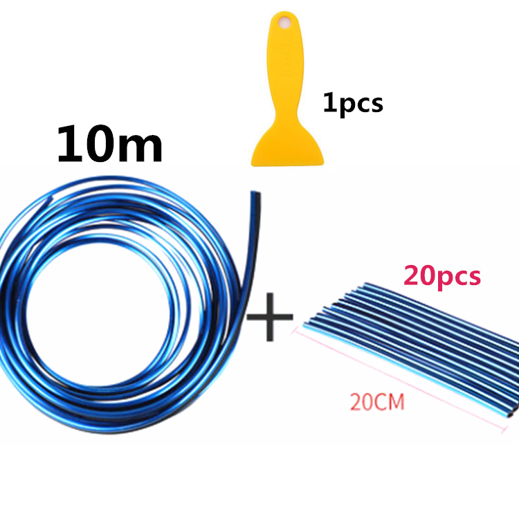 Tira decorativa del coche línea decorativa coche brillante tira interior modificación clip plug-in línea central control salida de aire tira decorativa brillante