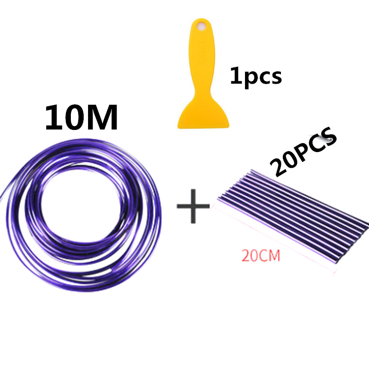 Tira decorativa del coche línea decorativa coche brillante tira interior modificación clip plug-in línea central control salida de aire tira decorativa brillante