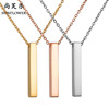 Necklace stainless steel engraved, simple and elegant design, Amazon