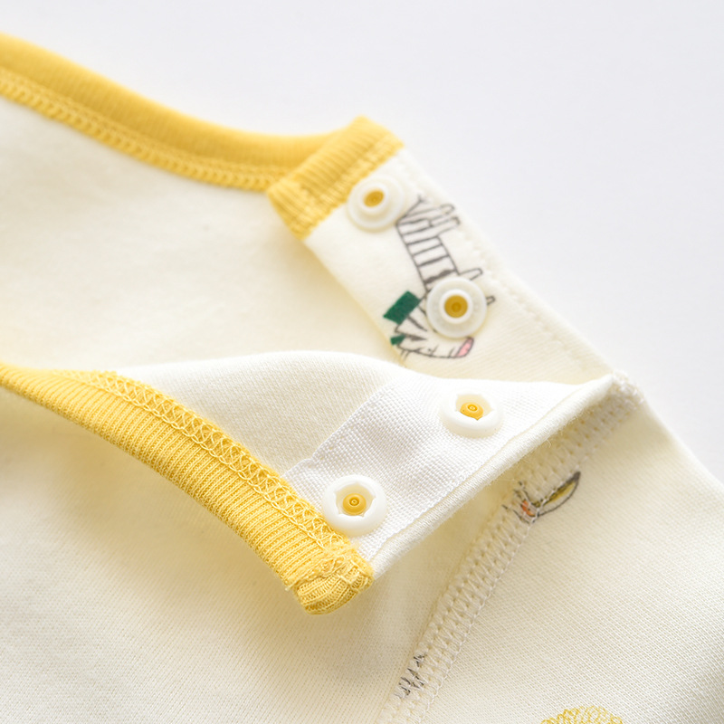 아동 가을 옷, 순면 어깨 오픈 단추 가정복, 가을 옷과 긴 바지 정장, 자유형 잠옷, 가디건, 바닥 셔츠