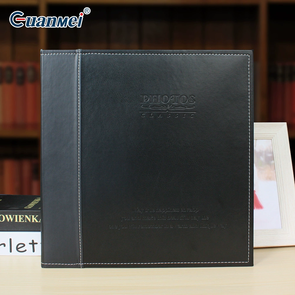 Self-adhesive Photo Album (Guanmei) 12-inch, Handmade PU Cover, 315×325 mm
