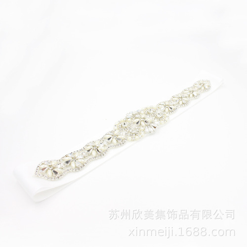 Y005 handmade bridal wedding dress rhinestone belt pearl rhinestone combined girdle dress accessories wedding photography accessories