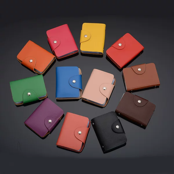 Wholesale Customized Logo Genuine Pickup Bag Women's Business Card Holder Cowhide Card Holder Men's Bank Card Bag Credit Card Holder Card Bag