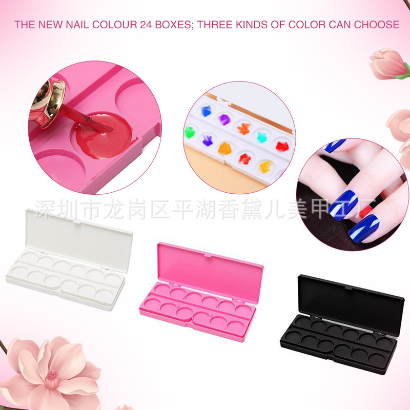 Manicure tools new manicure 24-tone color kit 3 colors optional palette affordable nail Manicure tools new manicure 24-tone color kit 3 colors optional palette affordable nail