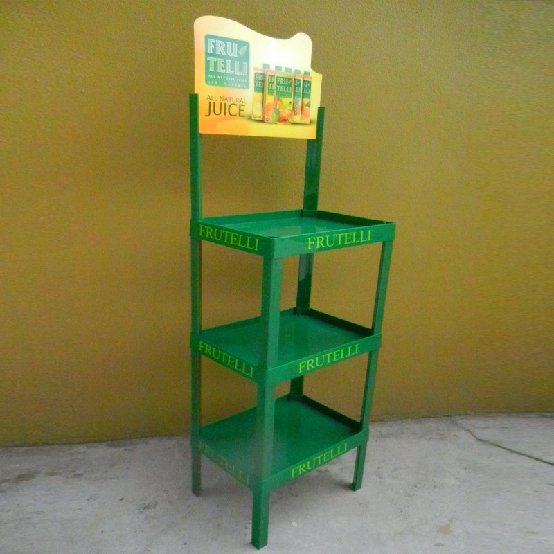 塑料展示架 塑料货架 48*35三层放4桶粮油陈列架