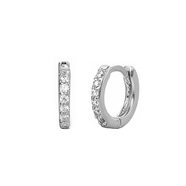 Silver -plated+white diamond