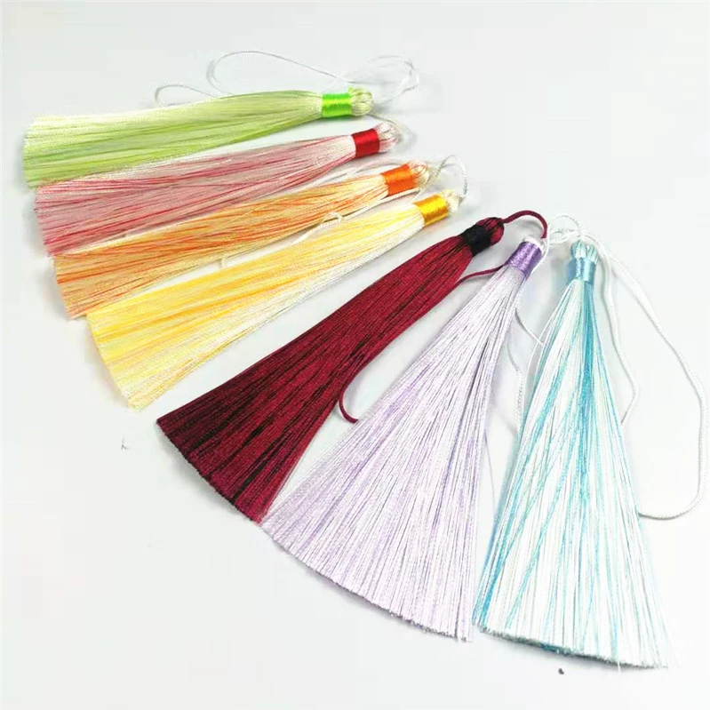 13 см двухцветная кисточка Закладка вентилятор кулон кисточка ювелирные изделия Одежда Ювелирные изделия кисточка аксессуары с кисточками кисточка