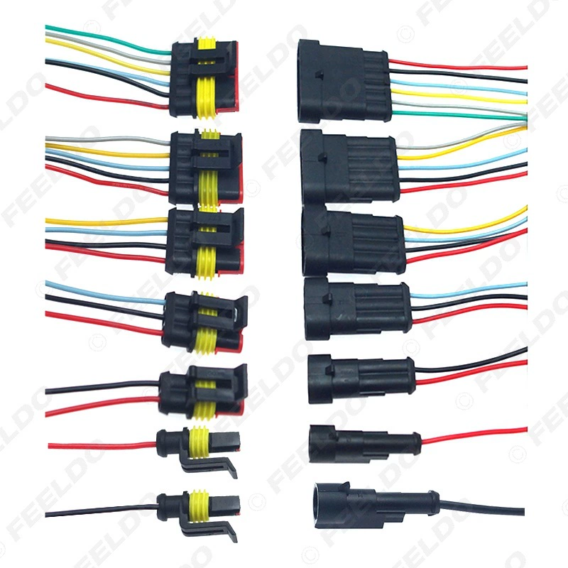 1Pin/2/3/4/5/6 отверстие с проводом автомобильный водонепроницаемый разъем адаптер вставной разъем HID розетка