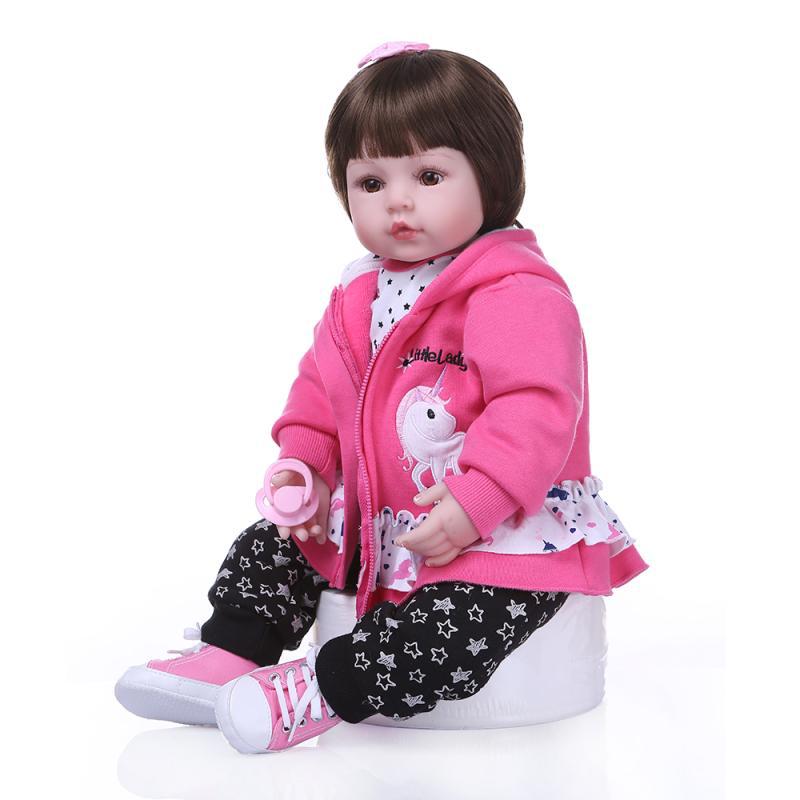 NPK nuevo pelo largo reborn niño princesa muñeca hermosa falda niñas como para acompañar Juguetes