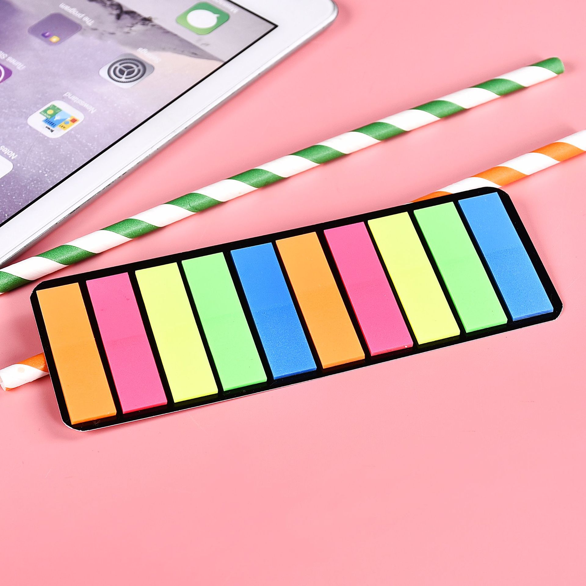 Corea del Sur ins película plástica fluorescente índice indicando Pepsi aleatorio PET bar flecha nota pegajosa nota viscosidad fuerte