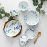 Японский импортный динозавр, мультяшная керамическая посуда, обеденная тарелка, принт