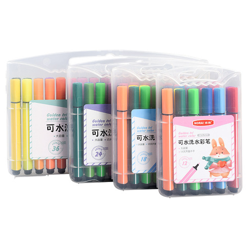 Wholesale washable large capacity watercolor pen set children's graffiti painting pen color pen student art brush manufacturer