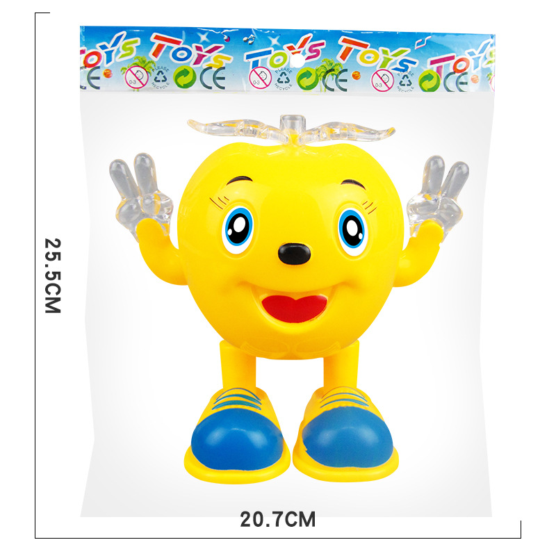 Niños columpio eléctrico cantando baile Pequeña Manzana iluminación rompecabezas niño bebé puesto Venta caliente juguetes al por mayor