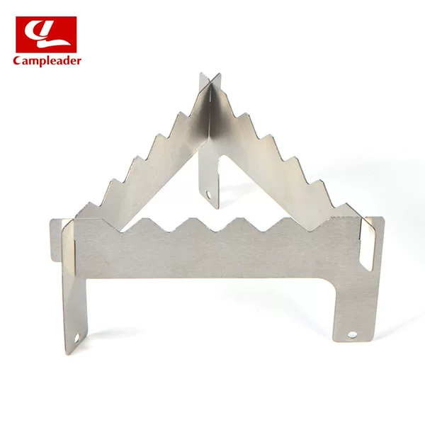 Outdoor Picnic Stove Stainless Steel Liquid/Solid Alcohol Stove Portable Small Simple Alcohol Stove with 3 Supports