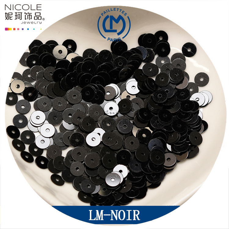 Francés importado lm4mm lentejuelas francés bordado material mano push bordado lentejuelas Ropa Accesorios material un paquete de 4G