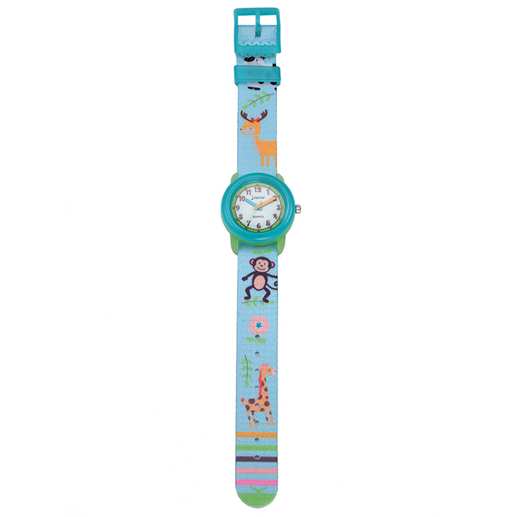 Children's watch Children's cartoon watch Waterproof children's time-sensitive ribbon cartoon quartz watch_voghion.com