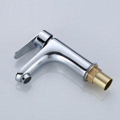 Morning dew brass household cold and hot single hole face basin faucet bathroom sink undermount basin faucet