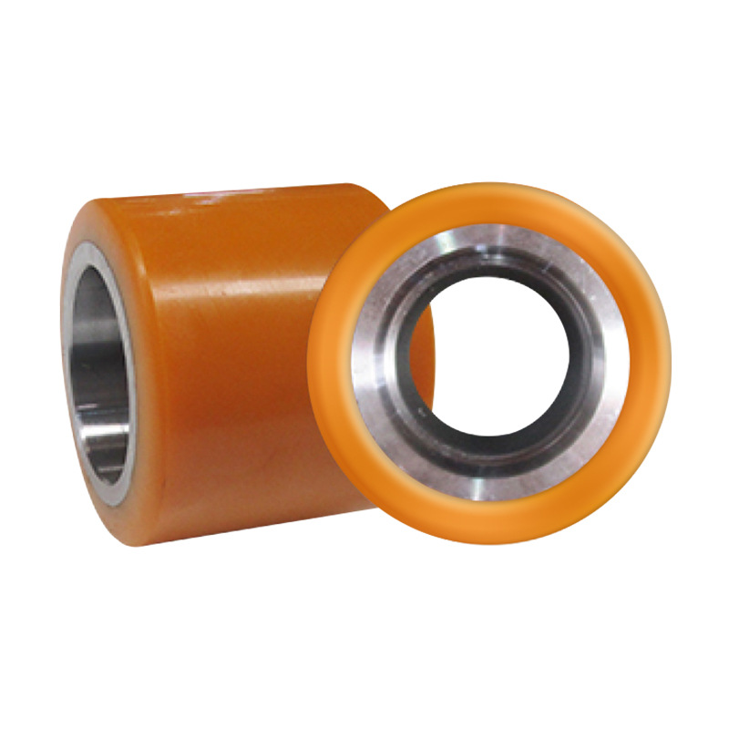 Rueda de transmisión media carcasa rodante rueda núcleo de hierro rueda de poliuretano rueda de carretilla elevadora eléctrica rueda de camión de transporte accesorios de rueda