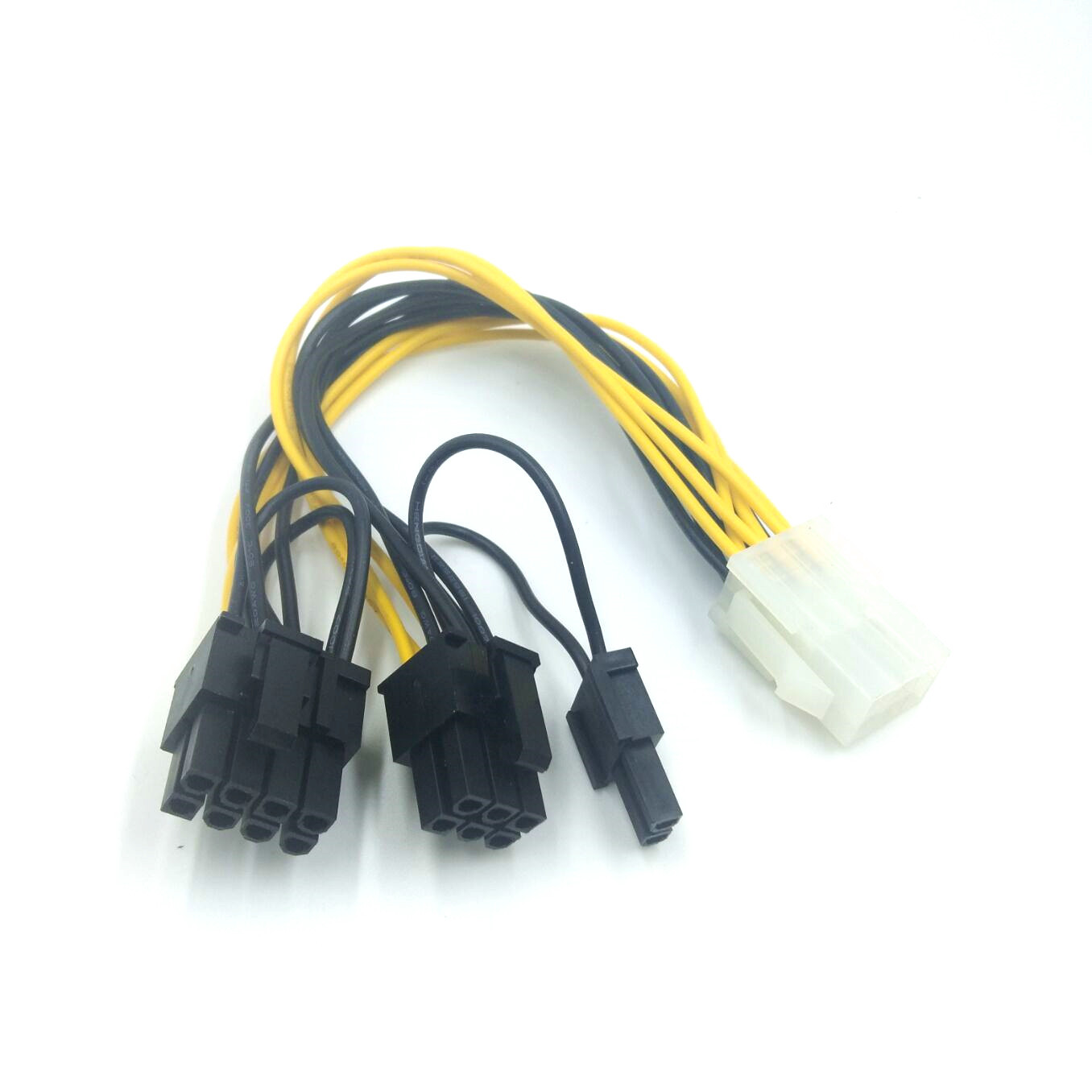 5557滑轨式8pin转6pin显卡线6Pin母转双6+2Pin一分二显卡电源线