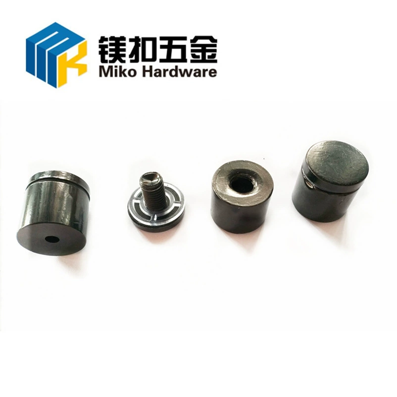 Поставка черных рекламных винтов черный из нержавеющей стали полые рекламные гвозди черный акрил винты