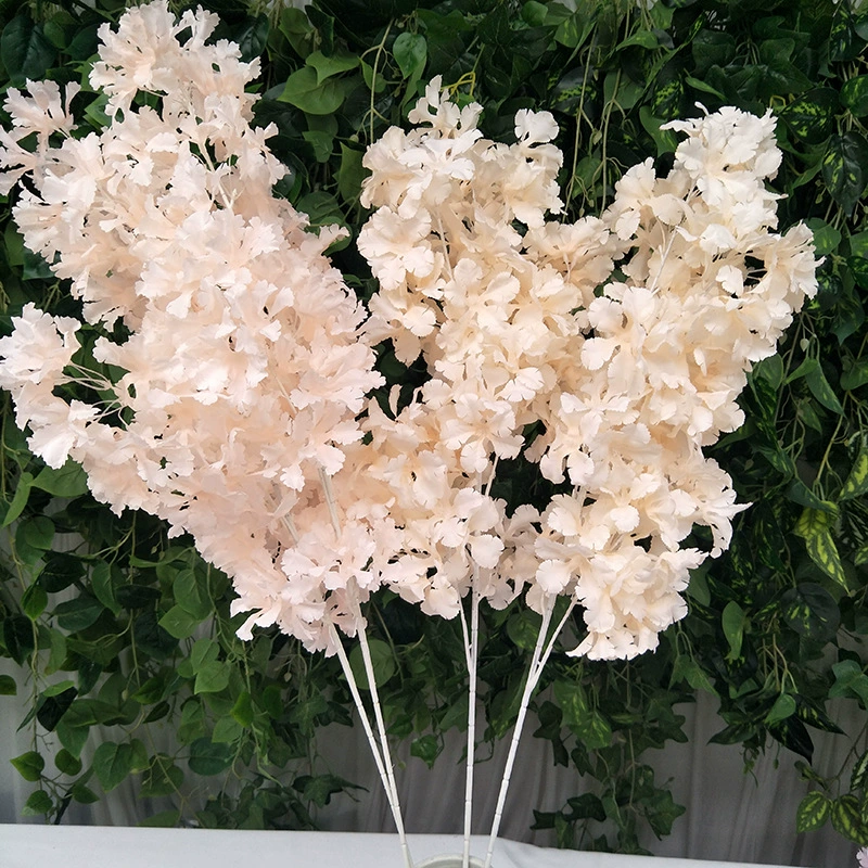 Заводская розничная продажа белой плавающей венка изCherry blossom arch, искусственные цветы для гостиной, фото-студия, декорации на свадьбу, симуляционная вишня