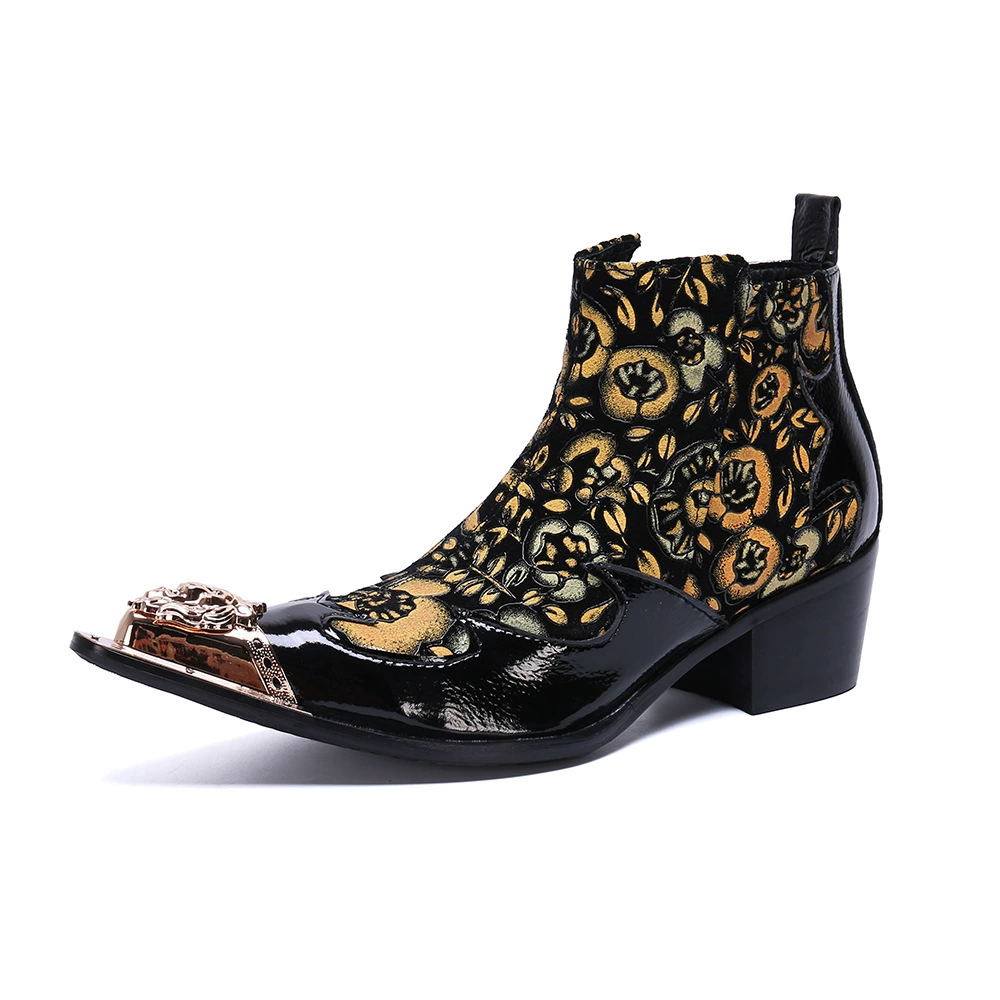 Модная Мужская обувь в стиле ретро, ботинки челси в британском стиле, модные джинсовые ботинки без шнуровки в европейском и американском стиле, короткие сапоги, кожаные ботинки