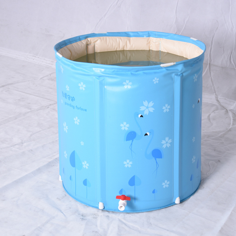 Inflatable foldable tub for home use