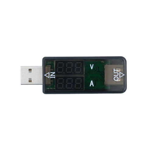 USB Voltage and Current Tester with Dual Display, USB Charging Monitor and Diagnostic Voltage Current Tester Housing