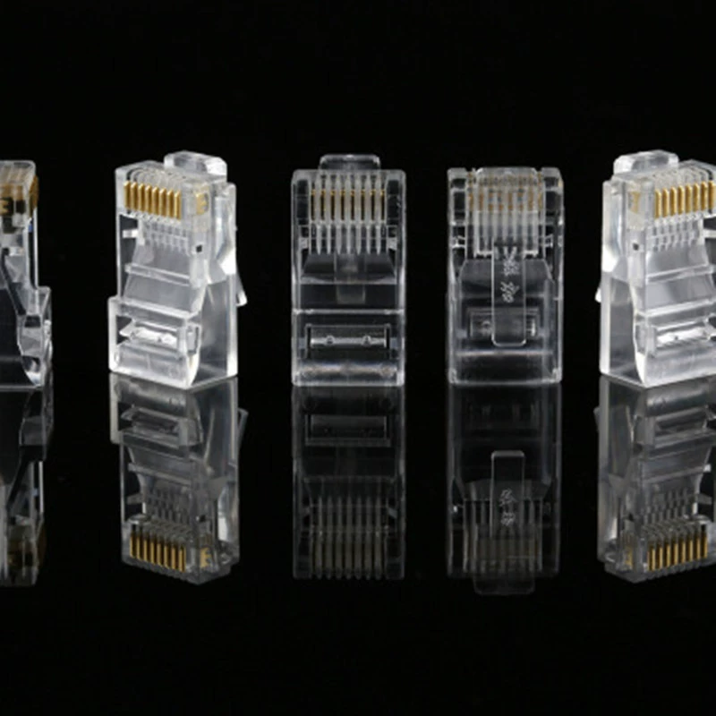 Сетевой RJ45 Crystal Head Упаковка из 1000 восьмиядерного сетевого кабеля 8P8C Crystal Head весь пакет RJ45