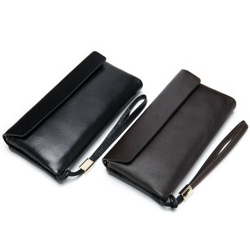 Soft leather rfid women's leather wallet Korean style first layer cowhide wallet wallet women's medium long women's clutch bag trendy